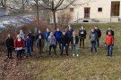 Gruppenbild der Studierenden im Freien